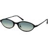 image:imageSOJOS Trendy Oval Cat Eye Sunglasses for Women Chic 80s 90s Retro Small Narrow Sunnies SJ1287Matt BlackBlue Gradient Yellow