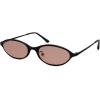 image:imageSOJOS Trendy Oval Cat Eye Sunglasses for Women Chic 80s 90s Retro Small Narrow Sunnies SJ1287Matt BlackBlush