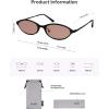 image:imageSOJOS Trendy Oval Cat Eye Sunglasses for Women Chic 80s 90s Retro Small Narrow Sunnies SJ1287Matt BlackBlush