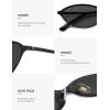 image:imageSOJOS Trendy Oval Cat Eye Sunglasses for Women Chic 80s 90s Retro Small Narrow Sunnies SJ1287Matt BlackGrey