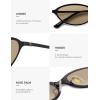 image:imageSOJOS Trendy Oval Cat Eye Sunglasses for Women Chic 80s 90s Retro Small Narrow Sunnies SJ1287Matt BlackLight Yellow