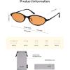 image:imageSOJOS Trendy Oval Cat Eye Sunglasses for Women Chic 80s 90s Retro Small Narrow Sunnies SJ1287Matt BlackOrange