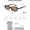 image:imageSOJOS Trendy Polarized Petite Rectangle Sunglasses Womens Mens Retro Skinny 90s Y2K Thin Shades SJ2376Brown