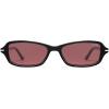 image:imageSOJOS Trendy Polarized Petite Rectangle Sunglasses Womens Mens Retro Skinny 90s Y2K Thin Shades SJ2376Burgundy