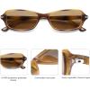 image:imageSOJOS Trendy Polarized Petite Rectangle Sunglasses Womens Mens Retro Skinny 90s Y2K Thin Shades SJ2376Demi