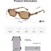 image:imageSOJOS Trendy Polarized Petite Rectangle Sunglasses Womens Mens Retro Skinny 90s Y2K Thin Shades SJ2376Demi