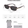 image:imageSOJOS Trendy Polarized Petite Rectangle Sunglasses Womens Mens Retro Skinny 90s Y2K Thin Shades SJ2376Tortoise