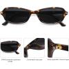 image:imageSOJOS Trendy Polarized Petite Rectangle Sunglasses Womens Mens Retro Skinny 90s Y2K Thin Shades SJ2376Tortoise