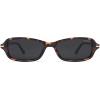 image:imageSOJOS Trendy Polarized Petite Rectangle Sunglasses Womens Mens Retro Skinny 90s Y2K Thin Shades SJ2376Tortoise