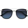 image:imageSOJOS Retro Aviator Square Polarized Sunglasses For Women MenVintage Womens Sun Glasses Shades UV400 SJ2180BlackBlue Grading