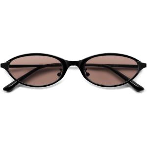 image:imageSOJOS Trendy Oval Cat Eye Sunglasses for Women Chic 80s 90s Retro Small Narrow Sunnies SJ1287Matt BlackBlush