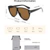 image:imageSOJOS Trendy Oversized Sunglasses for WomenRetro Big Large Shades Sun Glasses SJ2708Black Frame Brown Lens