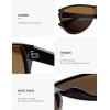 image:imageSOJOS Trendy Oversized Sunglasses for WomenRetro Big Large Shades Sun Glasses SJ2708Black Frame Brown Lens