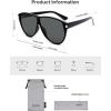 image:imageSOJOS Trendy Oversized Sunglasses for WomenRetro Big Large Shades Sun Glasses SJ2708Black Frame Grey Lens