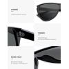image:imageSOJOS Trendy Oversized Sunglasses for WomenRetro Big Large Shades Sun Glasses SJ2708Black Frame Grey Lens