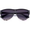 image:imageSOJOS Trendy Oversized Sunglasses for WomenRetro Big Large Shades Sun Glasses SJ2708Black Grading Grey Pattern Frame Grey Grading Lens