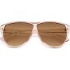 image:imageSOJOS Trendy Oversized Sunglasses for WomenRetro Big Large Shades Sun Glasses SJ2708Light Brown Frame Brown Grading Lens