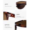 image:imageSOJOS Trendy Oversized Sunglasses for WomenRetro Big Large Shades Sun Glasses SJ2708Tortoise Frame Brown Len