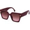 image:imageSOJOS Vintage Oversized Square Sunglasses for WomenRetro Womens Luxury Big Large Sun Glasses UV400 SJ2194Wine FrameRed Grading Lens