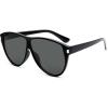 image:imageSOJOS Trendy Oversized Sunglasses for WomenRetro Big Large Shades Sun Glasses SJ2708Black Frame Grey Lens