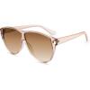 image:imageSOJOS Trendy Oversized Sunglasses for WomenRetro Big Large Shades Sun Glasses SJ2708Light Brown Frame Brown Grading Lens