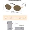image:imageSOJOS Retro Oval Polarized Sunglasses Womens MenTrendy Round 90s Shades SJ1281Gold Frame Brown Lens