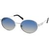 image:imageSOJOS Retro Oval Polarized Sunglasses Womens MenTrendy Round 90s Shades SJ1281Silver Frame Blue Grading Lens