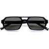 image:imageSOJOS Trendy TR90 Polarized Aviator Sunglasses for Women MenRetro Rectangle Shades Sun Glasses SJ2683Black Frame Grey Lens