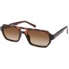 image:imageSOJOS Trendy TR90 Polarized Aviator Sunglasses for Women MenRetro Rectangle Shades Sun Glasses SJ2683Tortoise Frame Brown Grading Lens