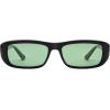 image:imageSOJOS Retro Rectangle Polarized Sunglasses Women Men Trendy Narrow Y2K Rectangular Frame Womens Mens Sun Glasses SJ2351BlackLight Green