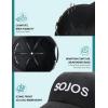 image:imageSOJOS Classic Baseball Cap Unisex Adjustable Lightweight Breathable Structured 3D Embroidery Hat One Size Fits MostBlack