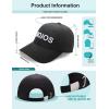 image:imageSOJOS Classic Baseball Cap Unisex Adjustable Lightweight Breathable Structured 3D Embroidery Hat One Size Fits MostBlack