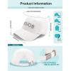image:imageSOJOS Classic Baseball Cap Unisex Adjustable Lightweight Breathable Structured 3D Embroidery Hat One Size Fits MostWhite