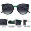 image:imageSOJOS Classic Trendy Round Sunglasses Womens Mens Oversized Large Shades UV400 Vacation Sunnies SJ2068GreenGrey