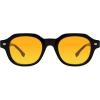 image:imageSOJOS Retro Polygon Round Polarized Sunglasses for Men WomenVintage Italian Acetetace Frame Hand Made Style SJ2667Orange