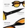 image:imageSOJOS Retro Polygon Round Polarized Sunglasses for Men WomenVintage Italian Acetetace Frame Hand Made Style SJ2667Orange