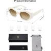image:imageSOJOS Trendy Hexagonal Polarized Sunglasses for Womens MensRetro Polygon Shades Plastic Frame Sun Glasses SJ2307Beige