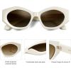 image:imageSOJOS Trendy Hexagonal Polarized Sunglasses for Womens MensRetro Polygon Shades Plastic Frame Sun Glasses SJ2307Beige