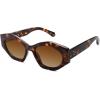 image:imageSOJOS Trendy Hexagonal Polarized Sunglasses for Womens MensRetro Polygon Shades Plastic Frame Sun Glasses SJ2307Tortoise