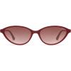 image:imageSOJOS Trendy Polarized Oval Sunglasses for Women Retro Chic 90s Shades Lightweight Sunnies SJ2656Ancora Red Frame Red Grading Lens