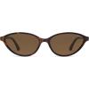 image:imageSOJOS Trendy Polarized Oval Sunglasses for Women Retro Chic 90s Shades Lightweight Sunnies SJ2656Tortoise Frame Brown Lens