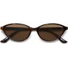 image:imageSOJOS Trendy Polarized Oval Sunglasses for Women Retro Chic 90s Shades Lightweight Sunnies SJ2656Tortoise Frame Brown Lens