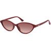 image:imageSOJOS Trendy Polarized Oval Sunglasses for Women Retro Chic 90s Shades Lightweight Sunnies SJ2656Ancora Red Frame Red Grading Lens