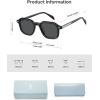 image:imageSOJOS Acetate Square Polarized Sunglasses Women Men Retro Handmade Rectangular Lightweight Sun glasses SJ3121BlackGrey