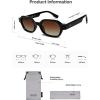 image:imageSOJOS Retro Polarized Hexagon Sunglasses for Women Men UV400 Trendy Rectangle 70s 80s 90s Shades SJ2389Gratient Brown
