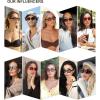 image:imageSOJOS Retro Polarized Hexagon Sunglasses for Women Men UV400 Trendy Rectangle 70s 80s 90s Shades SJ2389Pink