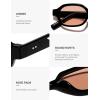 image:imageSOJOS Retro Polarized Hexagon Sunglasses for Women Men UV400 Trendy Rectangle 70s 80s 90s Shades SJ2389Pink