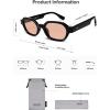 image:imageSOJOS Retro Polarized Hexagon Sunglasses for Women Men UV400 Trendy Rectangle 70s 80s 90s Shades SJ2389Pink
