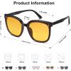 image:imageSOJOS Sunglasses for Women Men Vintage Style Shades SJ2157BlackYellow