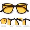 image:imageSOJOS Sunglasses for Women Men Vintage Style Shades SJ2157BlackYellow